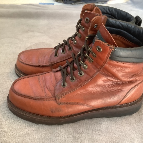 Lucchese Sport Mens Lace Up Boot, Brown size 9.5D - Picture 4 of 9